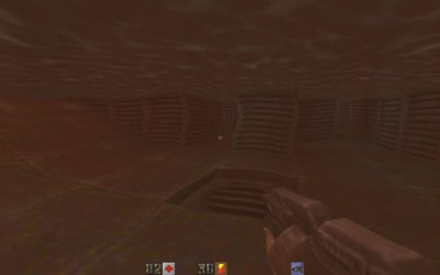 Yamagi Quake II under water (with GL3 renderer)